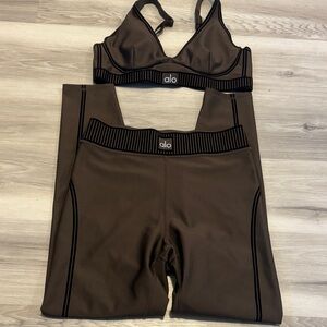 ALO Yoga Brown set